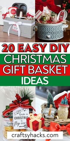 20 easy diy christmas gift basket ideas that are perfect for the holiday season or any special occasion