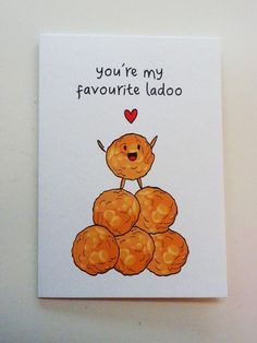 there is a card that says you're my favorite lado