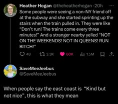 two tweets with the same caption on them, one is saying that they are