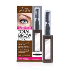 Cover Your Gray Total Brow Eyebrow Sealer and Color for just $11.98 Growth Serum, Hooded Eyes