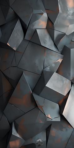 an abstract background consisting of metal cubes