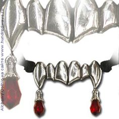 Vampire Jewelry, Enchanted Jewelry, Vampire Fangs, Gothic Chokers, Jewelry Gothic, Gothic Necklace, Garden Jewelry