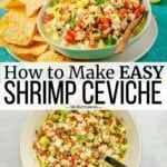 how to make easy shrimp cevichie