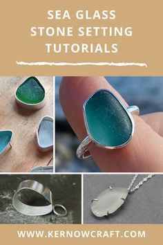 sea glass stone setting instructions on how to use them in jewelry making and craftsing