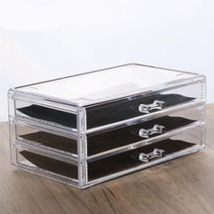 Makeup Brush Storage Box Storage And Sorting Drawer Desktop Storage Box Sorting Box Dressing Table Storage Box - mybeautifuldetails European Packing List, Minimalist Drawers, Bathroom Table, Scene Bedroom, Dressing Table Storage, Acrylic Drawers, Makeup Drawer, Makeup Brush Storage, Make Up Organiser