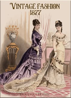 Victorian fashion catalog book,magazine 1877, pdf ebook antique fashion Revue de la mode Original book printed in 1877 Ebook only, not paper book. File Type: PDF Format - 1 instant download files 51 Pages, JPG format with high resolution 300 dpi for high quality 2664 * 4061  Refunds or returns are not accepted. Therefore, ALL SALES ARE FINAL. However I am glad to resend any file that has been corrupted or does not work in instant download. Please contact me if you have any questions. ----------- Bustle Fashion, Victorian Barbie, 1870s Dress, 1870 Fashion, Drawing Outfits, Victorian Fashion Women, 1870s Fashion, Historical Clothes, Victorian Dresses