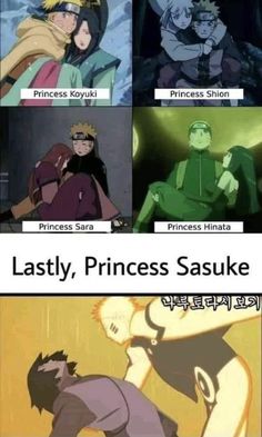 the princess and prince are in different anime style outfits, with captioning below