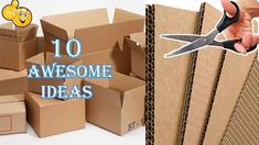 (667) YouTube Cardboard Craft Ideas, Cardboard Drawers, Cardboard Diy, Diy Projects Plans, Library Themes, Cardboard Craft, Basket Weaving Diy, 3d Wall Painting, Cardboard Design