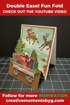 an easy christmas card made with the video