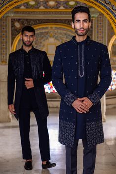 Get sangeet ready. A celebration of craftsmanship and style, perfectly tailored for your moments only at JadeBlue. Indian Navy Day, Navy Day, Sherwani For Men, Indian Navy, Indo Western, Ethnic Wear, Western Outfits, Stylish Shirts