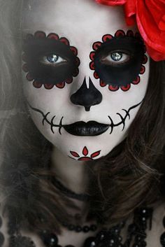 Idée de maquillage Sugar Skull Costume, Uhyggelig Halloween