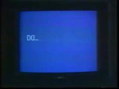 an old tv with the word do on it's screen in front of a black background