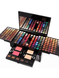 Don't miss this hot deal on SHEIN! Save big on this!190 Colors Cosmetic Make Up Palette Set Kit Combination With Eyeshadow Facial Blusher Eyebrow Powder Face Concealer Powder Eyeliner Pencil A Mirror All-In-One Makeup Gift Set (Multicolor) Jelly Highlighter, Make Up Kits, Powdered Eyeliner, Professional Makeup Kit, Eyebrow Powder, Makeup Pallets, Makeup Powder, Too Faced Concealer