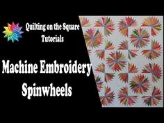 an image of a paper pieced quilt with the words basic paper piecing spinwheels