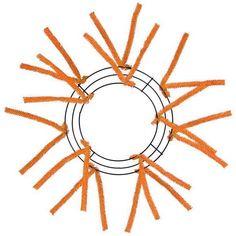 an orange object is arranged in the shape of a circle