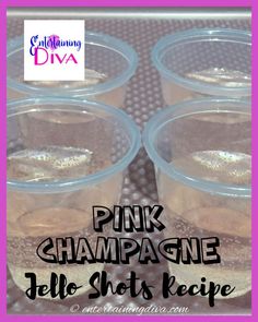 Pretty Pink Champagne Jello Shots Valentine Party Food