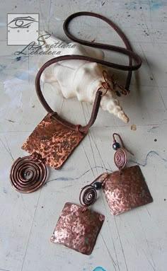 Afrocentric Jewelry, Metal Art Jewelry, Metal Jewelry Making, Urban Jewelry, Copper Jewelry Handmade, Metal Clay Jewelry