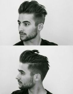 Slicked back hair. Get the right Undercut #haircut for an epic #hairstyle that will turn heads! Beard And Haircut, Undercut Back, Mens Modern Hairstyles, Rockabilly Men, Slicked Back Hair, Undercut Hairstyles, Modern Hairstyles, Grunge Hair