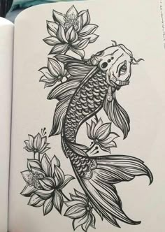 an image of a fish with flowers on it's back and the caption below that says, i person tried this pin