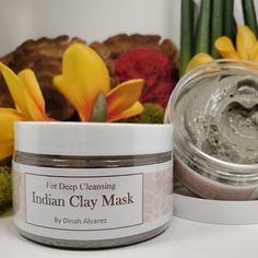 This product contains 100% sodium bentonite clay from Native American Villages of Wyoming. This is a popular healing clay that also cleanses the body. It is made from minerals such as iron, sodium, calcium, potassium, and magnesium, formed from volcanic ash. This mask unclogs and shrinks pores. It helps control the overproduction of sebum and draws out the toxins from the skin. Bentonite clay also makes the skin softer and gives a definite glow to your face. This clay mask also contains lavender Indian Clay Mask, Clay Mask Recipe, Healing Clay, Volcanic Ash, Skin Tissue, Bentonite Clay, Honey Recipes, Clay Mask, Shrink Pores