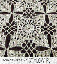 an image of a crocheted tablecloth with circles and flowers in white yarn