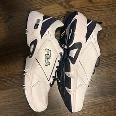 Brand New With Tags No Box Fila ‘Dad Shoes’ Never Worn Or Tried On 14eeee Fila T1 Mid, Brown Casual Shoes, Blue Basketball Shoes, Camo Sneakers, Black Casual Shoes, High Top Basketball Shoes, Black Basketball Shoes, Fila Shoes, Dad Shoes