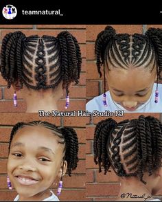 Cornrows For Little Black Girls Hair, African Hairstyles For Kids, Toddler Braided Hairstyles, Black Kids Braids Hairstyles, Kids Style Hair, Braided Hairstyles Ideas, Hairstyles For Black Hair, Kids Braids, Lil Girl Hairstyles