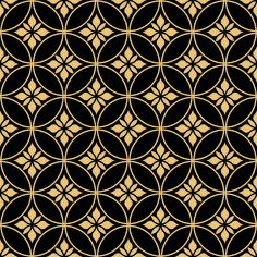 an abstract black and beige pattern with circles