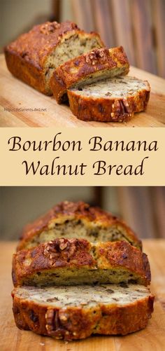 this is an image of a banana walnut bread