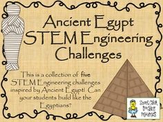 an ancient egypt stemenging challenge for students to learn how to build pyramids