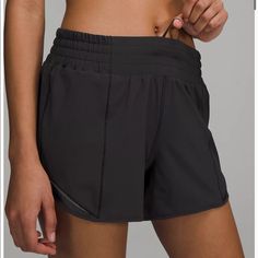 Nwt Lululemon Hotty Hot Shorts! Black. Can Add Pictures Of Actual Shorts As Well! White Lululemon Shorts, Black Lululemon Shorts, Lululemon Speed Up Shorts, Lime Green Shorts, Lululemon Hotty Hot Shorts, Hot Short, Hotty Hot Shorts, Low Rise Shorts, Hot Shorts