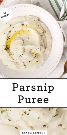 this parsnip puree is the perfect side dish to use up leftover mashed potatoes