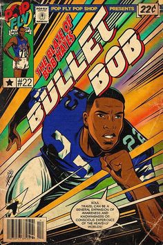 an old magazine cover with a football player on it