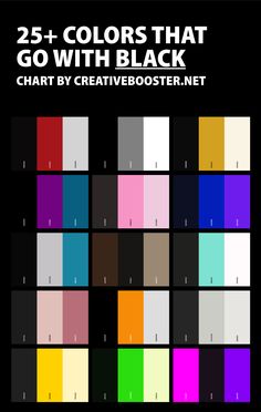 the color chart is shown with different colors