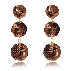 PRICES MAY VARY. Material : alloy , sequins Size: earrings total length 7.4cm (2.9 inches) ,Weight : 30g (1.06 oz) Packing: 1 pair black sequin earrings Sequins Triple Tier Ball Drop Earrings Women's Dangle Stud Earrings Luxury Amber Citrine Earrings, Ball Drop, Statement Drop Earrings, Black Sequins, Statement Earrings, Women's Earrings, Top Styles, Fashion Branding, Shoe Jewelry