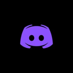 an image of a purple object on a black background that looks like it has two eyes