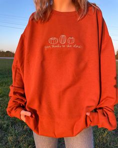 part 1 of what’s in our fall launch this year!!🧡🍂🎃this design sold out multiple times last fall, and so I knew I had to bring it back!! Instead of just the orange crewneck like last time, we’ll have 4 different options for ya: 🧡orange crew 🤎brown crew 🧡orange comfort colors tee 🤎brown comfort colors tee ahhhh!!!! I’m beyond excited to have more options for you guys this year— let me know what you think!! 🤭🍁🫶🏼 Keep an eye out tomorrow for more designs in our fall launch 👀 Orange Crewneck, Cozy Weather, Weather Outfits, Bring It Back, Hello Fall, Comfort Colors Tee, Fall Sweatshirt, Hello Autumn, Bring It