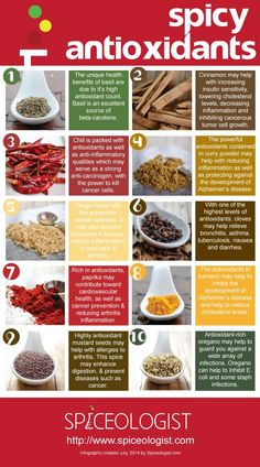 an info poster showing the different types of spices and how to use them for cooking