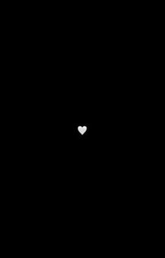 a white heart on a black background