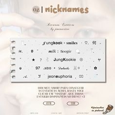 𝙽𝙸𝙲𝙺'𝚂 002. | Cute text symbols, Cute bios, Cool text symbols . #Jungkook_Nicknames_Ideas #Jungkook_Nicknames #Jungkook_Bio_Ideas #Bts_Nicknames