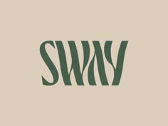 the word swv is made up of green and black letters on a beige background