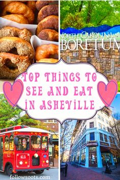 the top things to see and eat in nashville, including donuts, croissants