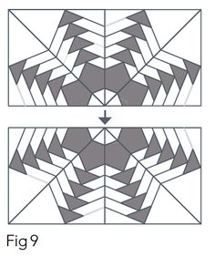 the diagram shows how to make an origami pattern with different shapes and sizes