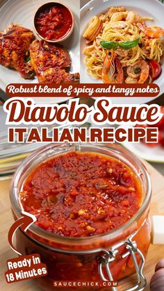 Diavolo Sauce Recipe Diavolo Sauce Recipe, Spicy Pasta Sauce, Diavolo Sauce, Red Pepper Pasta Sauce, Spicy Spaghetti, Marinara Recipe, Italian Tomato Sauce, Spicy Pasta, Red Sauce Pasta