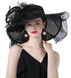 PRICES MAY VARY. Multiple Uses: 1. It is organza hat. 2. The flower can be removed on the hat, it is mesh organza flower fascinator with hair clip. 3. A perfect choice for gift, decorations and bridal fascinator. The hat brim is about 5.1 inchs all the way around, it can fit for head circumference 21.26 inch~22.83 inch, and adjustable small elastic sweatband built in. Wear to Church, Derby, Garden Parties or Gatsby Picnics, look stylish and vibrant. Perfect for Wedding, Bridal Shower, Cocktail, Elegant Tulle Fascinator For Kentucky Derby, Elegant Tulle Mini Hats For Spring, Elegant Summer Tulle Hats, Elegant Tulle Mini Hat For Party, Summer Party Mini Tulle Hats, Summer Party Mini Hats Made Of Tulle, Tulle Fascinator For Kentucky Derby Party, Elegant Tulle Mini Hats For Evening, Elegant Mini Hats For Evening