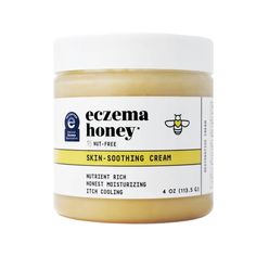 Eczema Honey's Original Skin-Soothing Cream helps protect and relieve minor skin irritation and itching due to rashes and eczema. Living with eczema is no picnic. Whether you’re a parent of a child with eczema or someone living with the condition for years, Eczema Honey understands your struggle. This cream offers a blend of high quality natural ingredients to support people living with eczema and skin irritation. A blend of almond oil and sunflower oil acts as an emollient and delivers addition Honey Skin, Mole Removal, Cvs Pharmacy, Honey Nut, Organic Honey, Body Skin Care Routine, Diy Natural Products, Grapeseed Oil, Nut Free