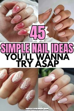 simple nails, simple nail ideas, minimalist nails, simple summer nails 2024, minimalist nail ideas Minimal Summer Nails, Simple Nail Ideas, Simple Summer Nails, Chic Nail Designs, Negative Space Nails