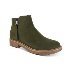 Manufacturer: Esprit Size Origin: US Style Type: Ankle Boots Collection: Esprit Closure: Material: Manmade Fabric Type: Manmade Sku: BH5896720 Size: 6.  Color: Green.  Gender: female.  Age Group: adult. Green Suede Boots For Spring, Suede Ankle Boots With Zipper Closure, Green Suede-lined Round Toe Boots, Soft Comfy Genuine Leather/suede Ankle Boots For Women, Green Suede-lined Boots With Round Toe, Side Zip, Faux Suede, Gender Female, Clothing And Shoes