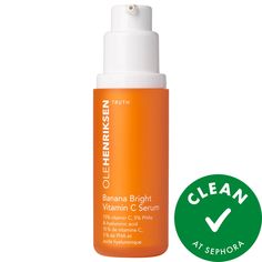 A potent multi-acid serum—with 15 percent vitamin C, five percent PHAs, and hyaluronic acid—that instantly brightens, visibly firms, plumps skin with hydration, and reduces the appearance of dark spots, pores, and wrinkles.Skin Type: Normal, Dry, Combination, and Oily Skincare Concerns: Dullness, Dark Spot, and Loss of Firmness and ElasticityFormulation: Lightweight Serum Banana Vitamins, Dark Spot Serum, Best Vitamin C Serum, Chemical Exfoliation, Best Vitamin C, Banana Powder, Ole Henriksen, Fresh Skin, Oily Skin Care