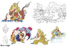 Pokemon Dnd, Campaign Board, Dark Pokémon, Creature Character Design, Bacon Art